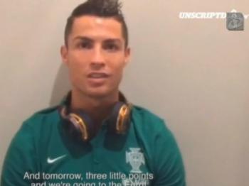 Ronaldo: «Amanhã, três pontinhos e apurados para o Europeu!»