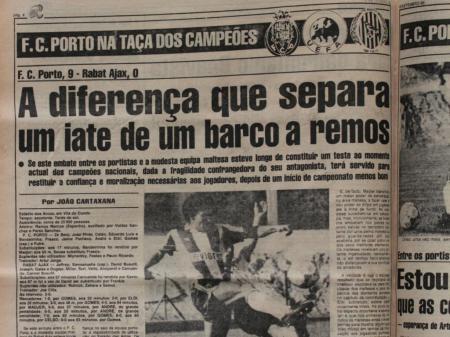 Viena, 30 anos: o percurso do FC Porto nos jornais