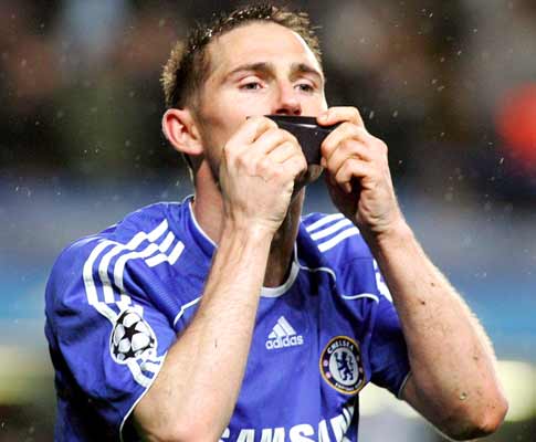 Frank Lampard, Chelsea-Liverpool, meia-final da Liga dos Campeões em Stamford Bridge