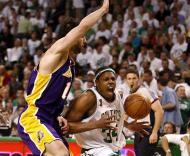 Celtics em vantagem na final da NBA (Foto EPA)