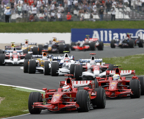 Massa e Raikkonen em mais uma dobradinha para a Ferrari