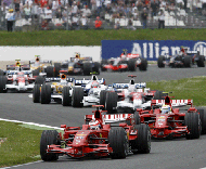 Massa e Raikkonen em mais uma dobradinha para a Ferrari