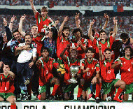 Festa de Portugal depois da vitória no Mundial-91, em Lisboa