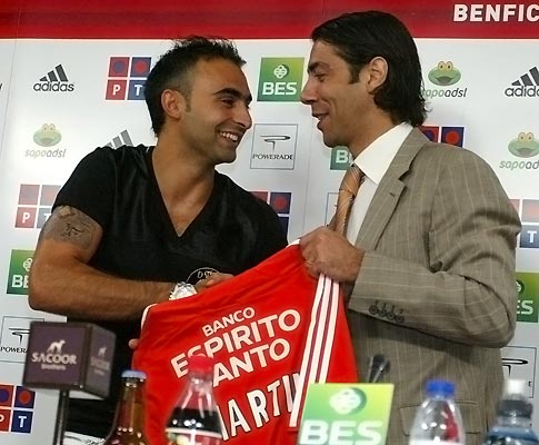 Carlos Martins no Benfica (Foto Lusa)
