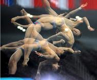 Jogos Olímpicos: momeno de arte nos saltos para a água