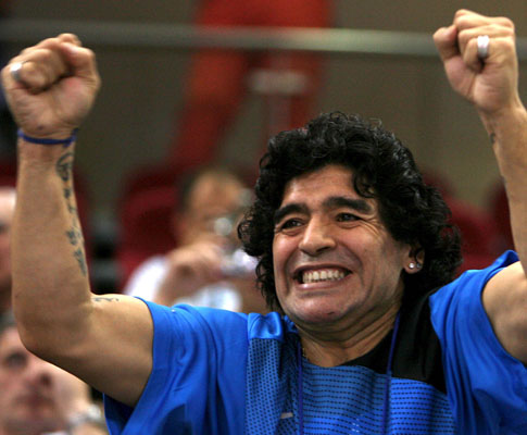 Maradona exulta nos Jogos