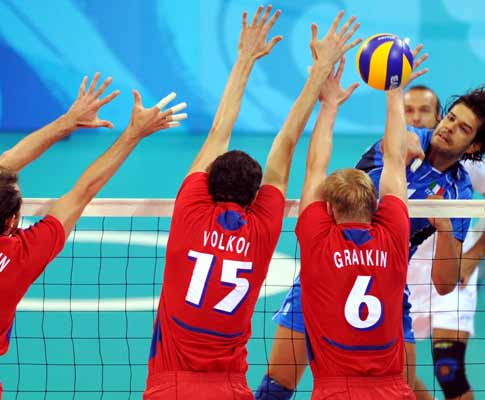 Rússia foi medalha de bronze no Voleibol