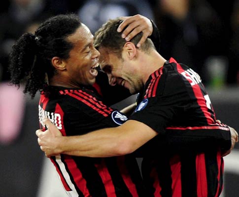 Ronaldinho e Shevchenko, AC Milan