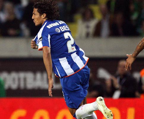 Bruno Alves festeja, Sporting vs F.C. Porto