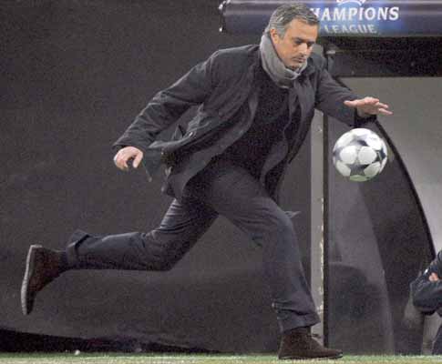 Mourinho no Inter-ManUtd