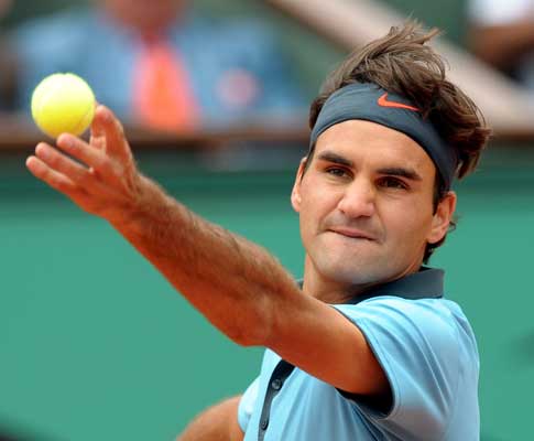 Roger Federer na final de Roland Garros
