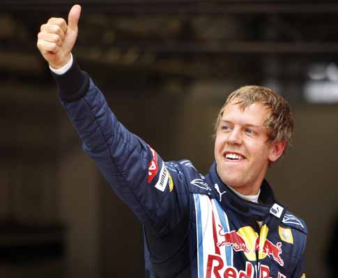 Sebastian Vettel, depois da segunda «pole» consecutiva