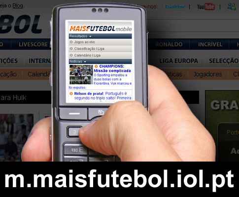 Maisfutebol Mobile: m.maisfutebol.iol.pt