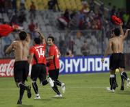 Egipto festeja vitória sobre Trindade e Tobago