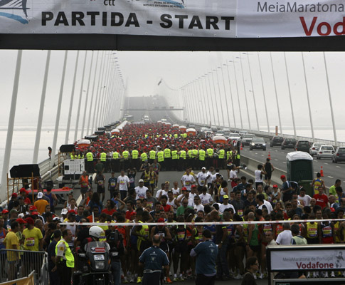 Partida da meia maratona de Lisboa