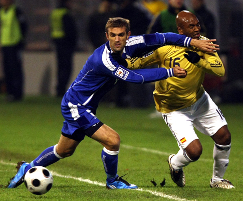 Bósnia-Espanha, fase de qualificação Mundial 2010