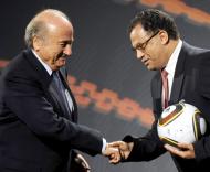 Joseph Blatter e Danny Jordaan