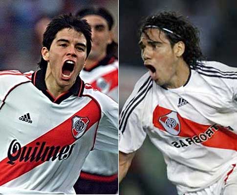 Saviola e Falcao nos tempos do River Plate