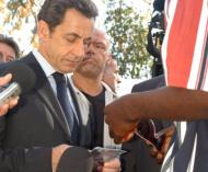 Nicolas Sarkozy em visita ao Haiti (foto: Lusa/Epa)