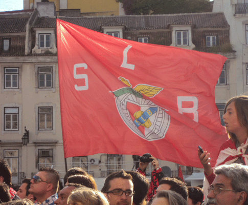 Campeão Benfica recebido na C.M. Lisboa (foto: NT/maisfutebol)
