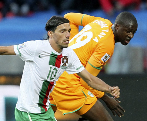 Mundial 2010: Costa do Marfim vs Portugal (EPA/ROBERT GHEMENT)