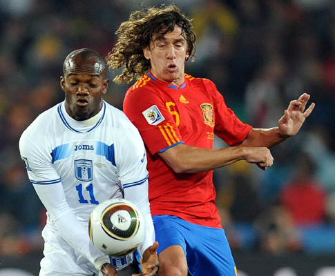 Mundial 2010: Espanha vs Honduras (EPA/GEORGI LICOVSKI)