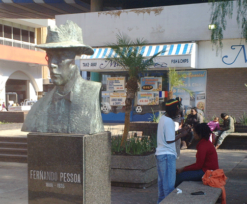 Fernando Pessoa em Durban (foto: Nuno Travassos)