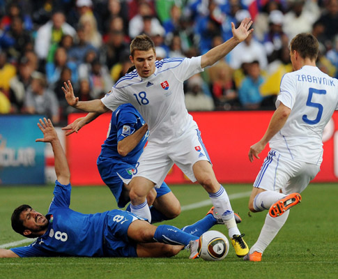 Mundial 2010: Eslováquia vs Itália (EPA/GEORGI LICOVSKI)