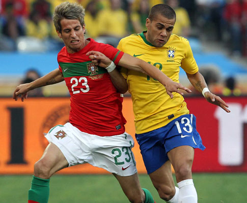 Mundial 2010: Portugal vs Brasil (EPA/ALI HAIDER)