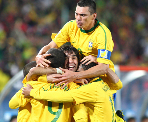 Mundial 2010: Brasil vs Chile (EPA/SRDJAN SUKI)