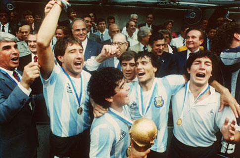 Mundial 1986: os comparsas de don Diego (foto Atlântico Press/Picture Alliance/DPA)