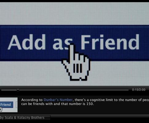 Frame do trailer interactivo de «The social Network»