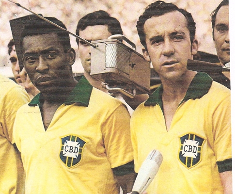 Pelé e Tostão em 70