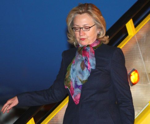 Hillary Clinton chega a Lisboa