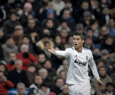 Cristiano Ronaldo no jogo frente ao Sevilha