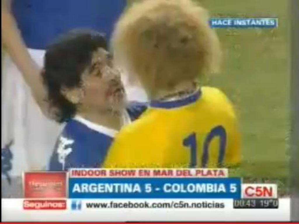Maradona e Valderrama