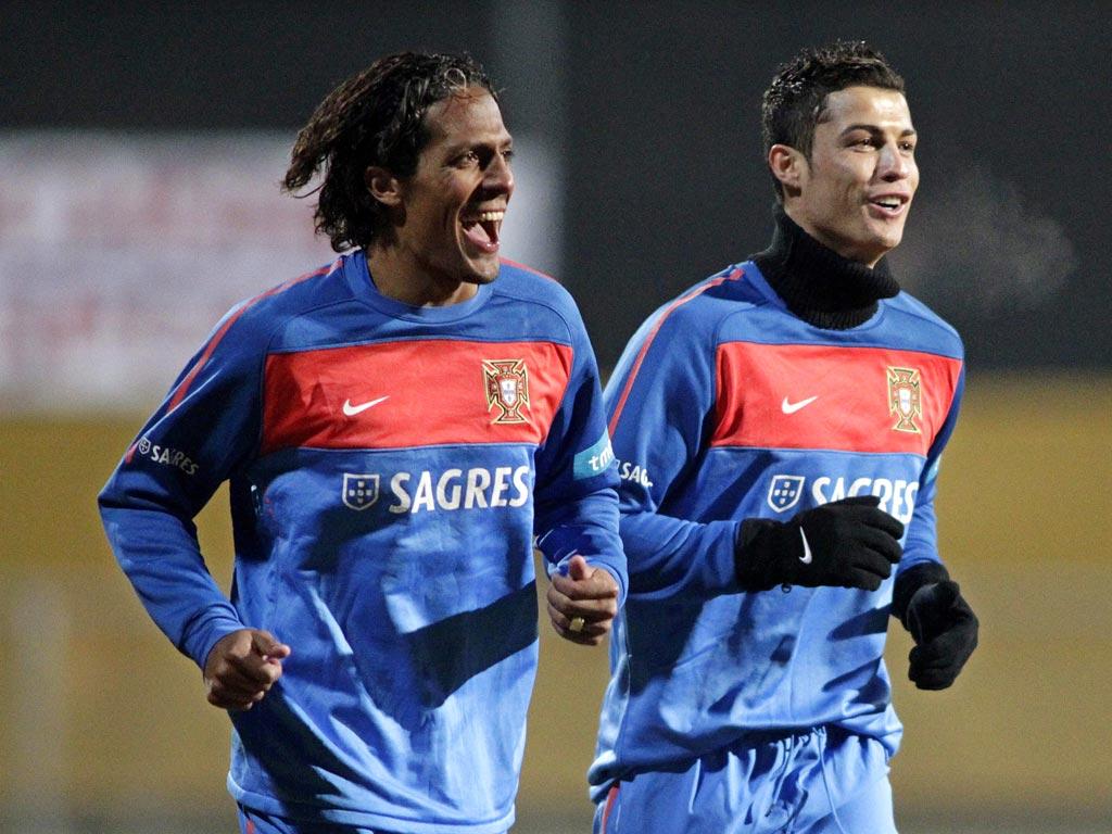 Bruno Alves e Cristiano Ronaldo