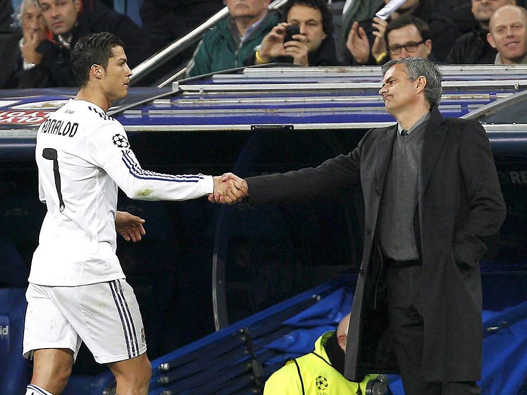 Ronaldo e Mourinho (EPA/Ballesteros)