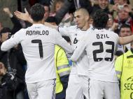 Cristiano Ronaldo, Benzema e Ozil (EPA/Ballesteros)