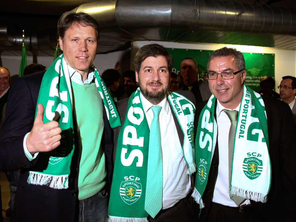 Van Basten, Bruno de Carvalho e Augusto Inácio