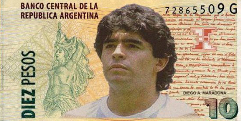 Maradona em Pesos