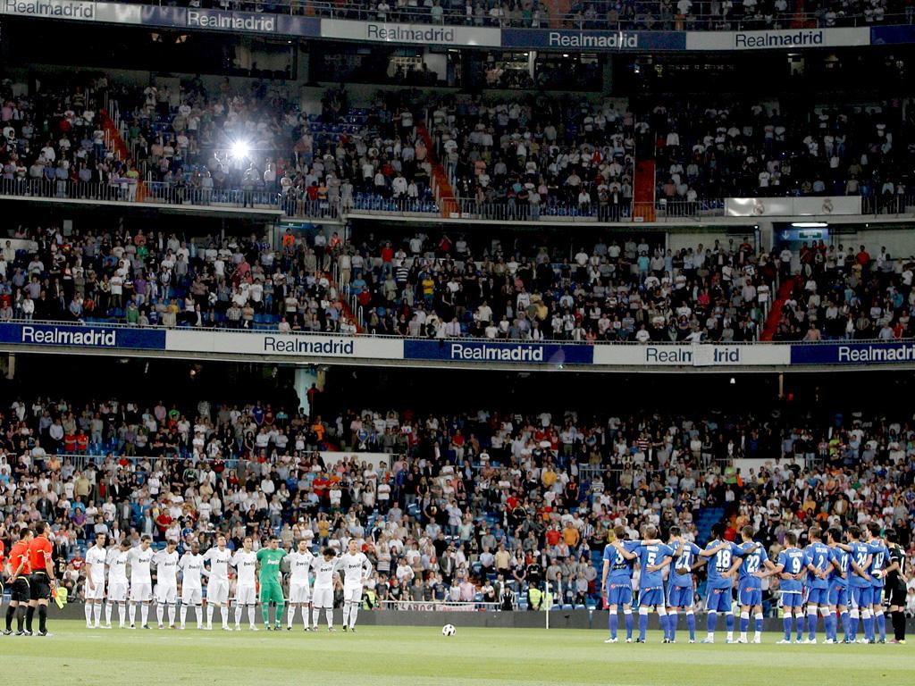 Bela imagem antes do início do Real Madrid-Getafe