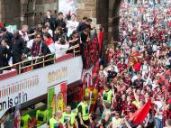 Celebrações do AC Milan (EPA/Milo Sciaky)