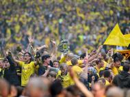 Celebrações do Borussia Dortmund (EPA/Bernd Thissen)