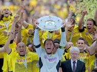 Celebrações do Borussia Dortmund (EPA/Federico Gambarini)