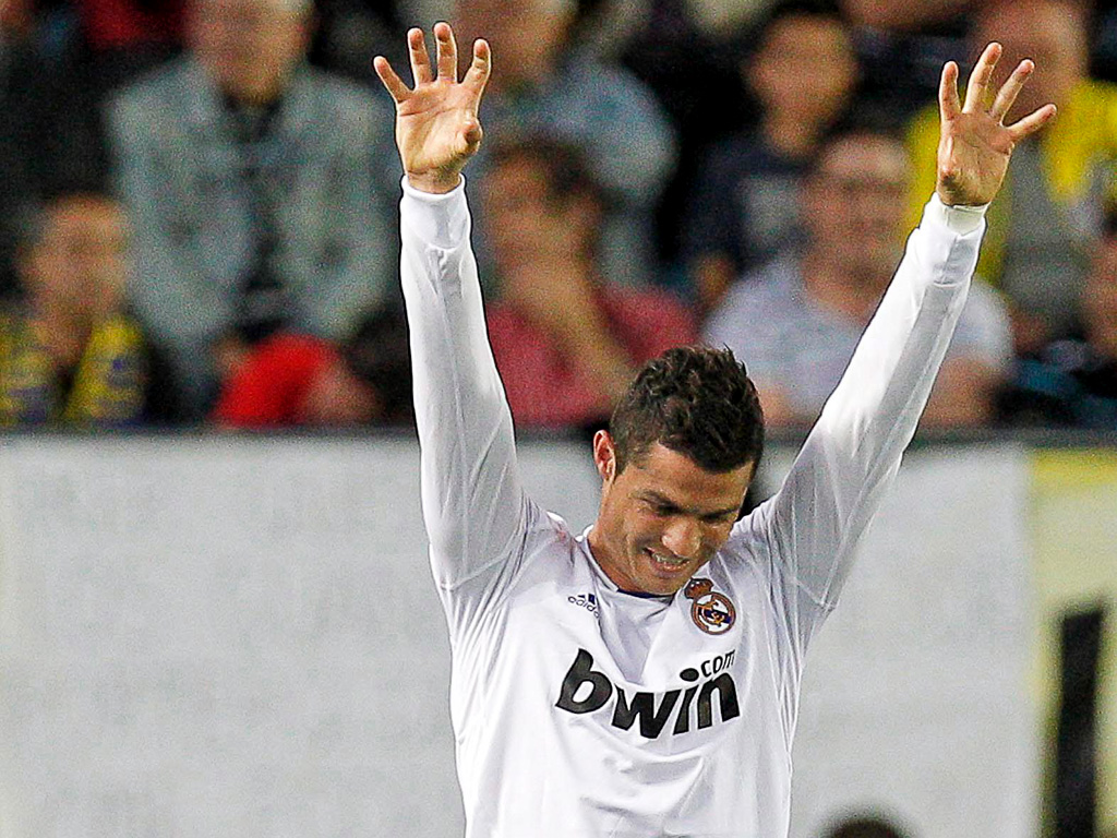 Ronaldo festeja golo frente ao Villarreal