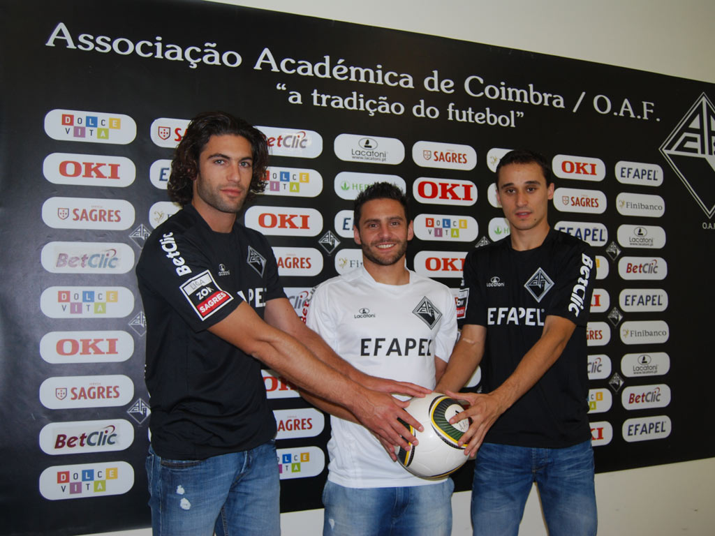 João Real, Marinho e João Dias (foto cedida pela Académica)