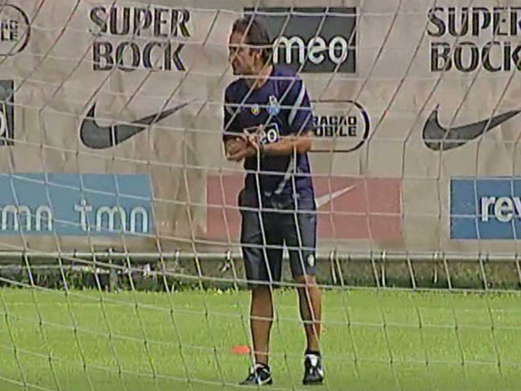 Vítor Pereira no treino do F.C. Porto