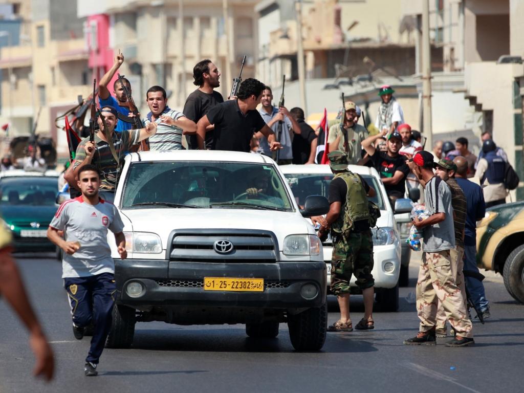 Rebeldes em Trípoli [Reuters]