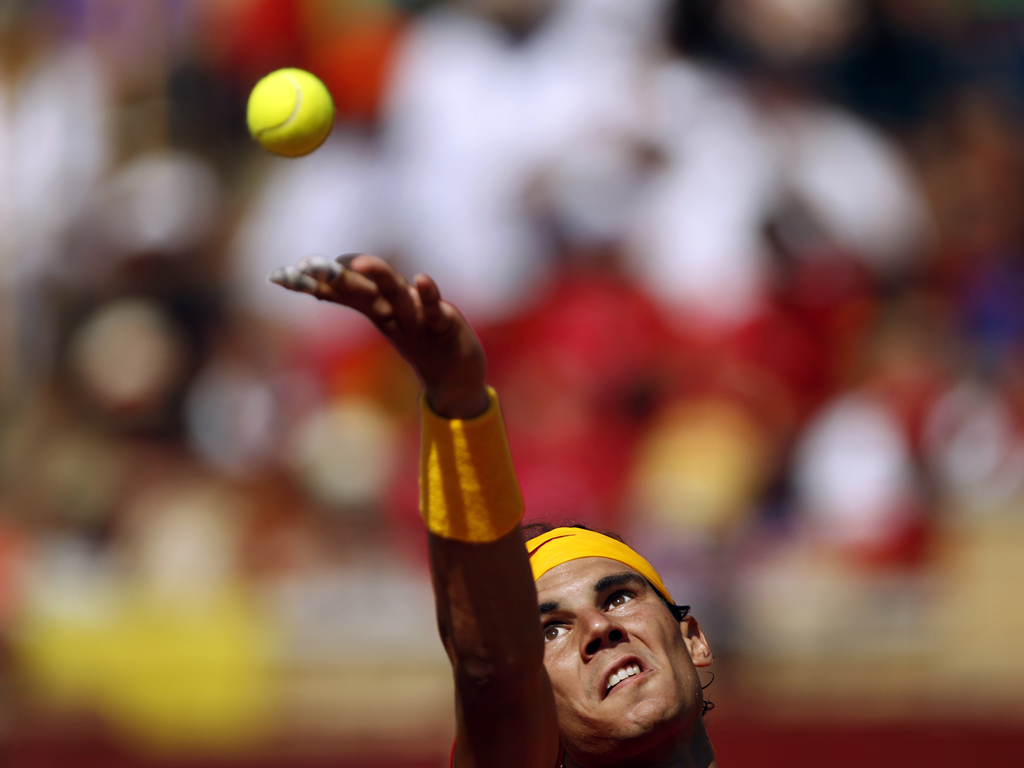 Nadal na meia-final da Davis Cup (REUTERS/Marcelo del Pozo)